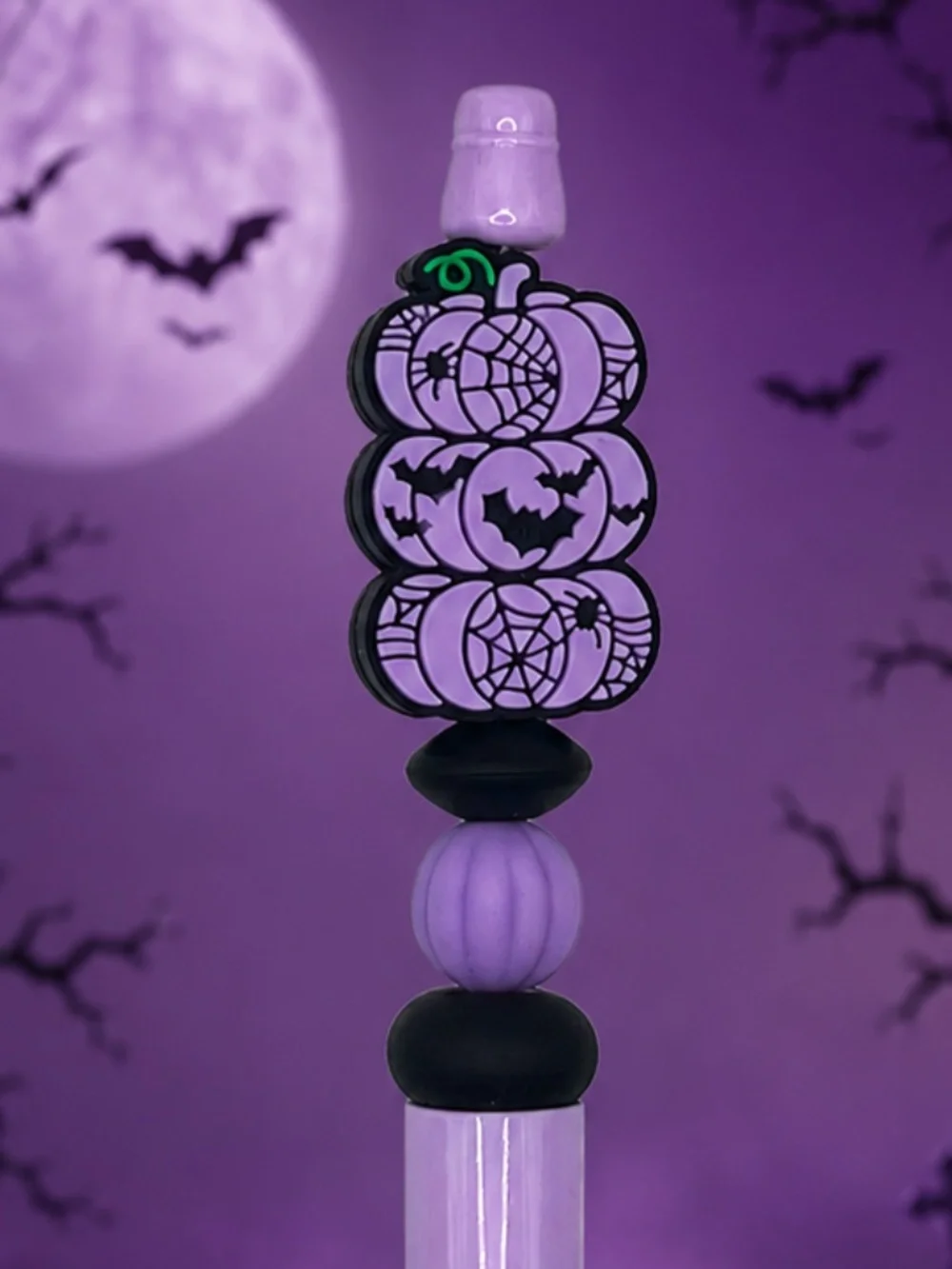 Twilight Pumpkin Patch Beaded Writing Pen